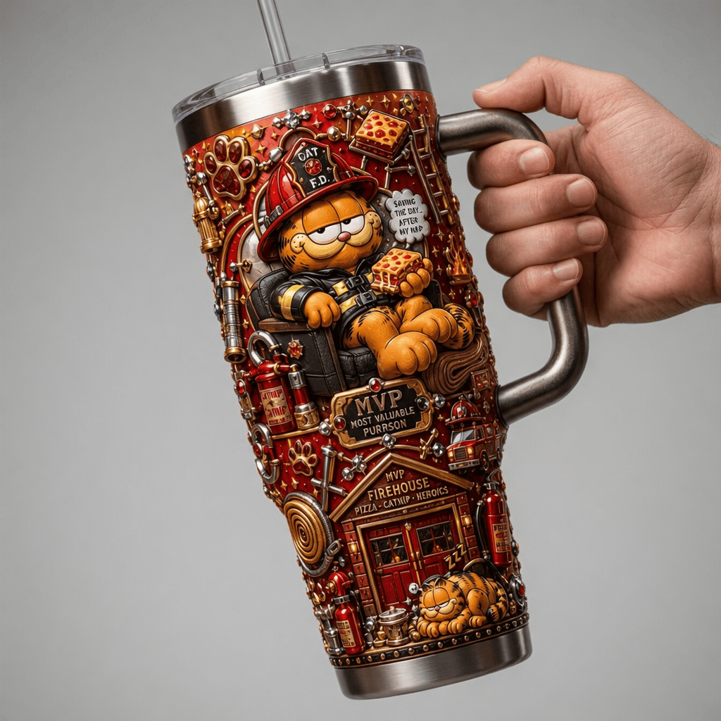 Premium GFID 40oz Tumbler With Handle TNSM