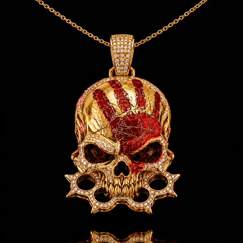 FFDP Solid Gold Chain with Diamond Pendant BMD