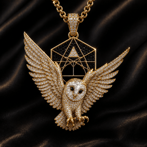 DTS Solid Gold Chain with Diamond Pendant TMH