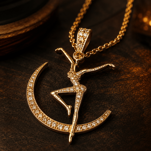DMB Solid Gold Chain with Diamond Pendant TTTT