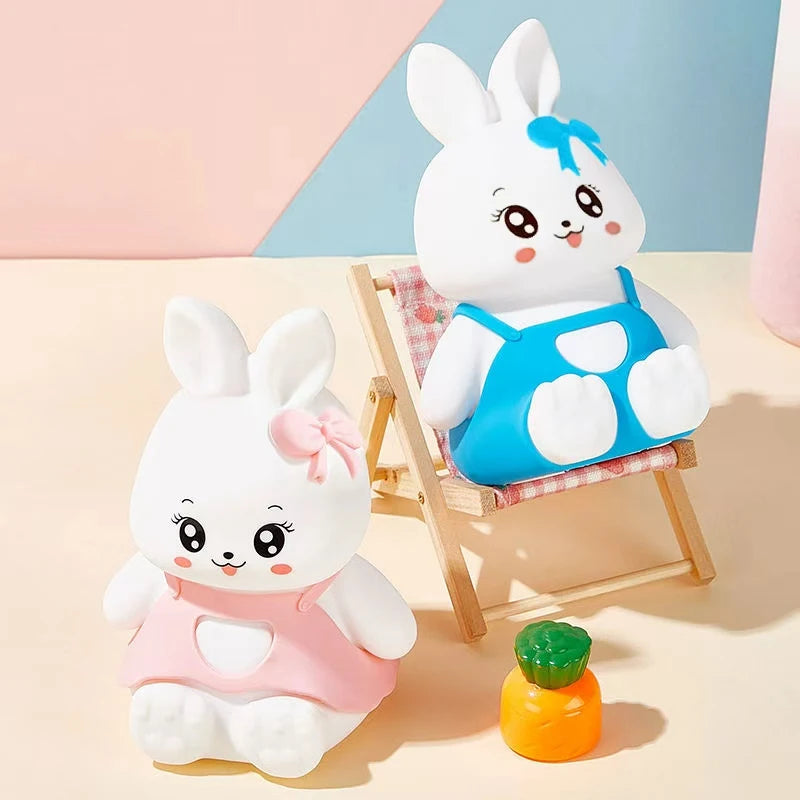 Rabbit Night Light,Touch-Sensitive,Chargable with Timer,Ideal for Home Decor,Perfect Gift Choice