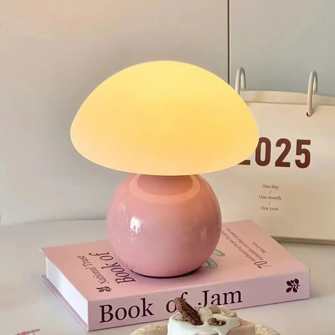 Pink/Orange/Red/White/Beige USB Socket Decorative Table Lamp for Indoor Decorative Lights, Bedside Night Lights, Table Lamps